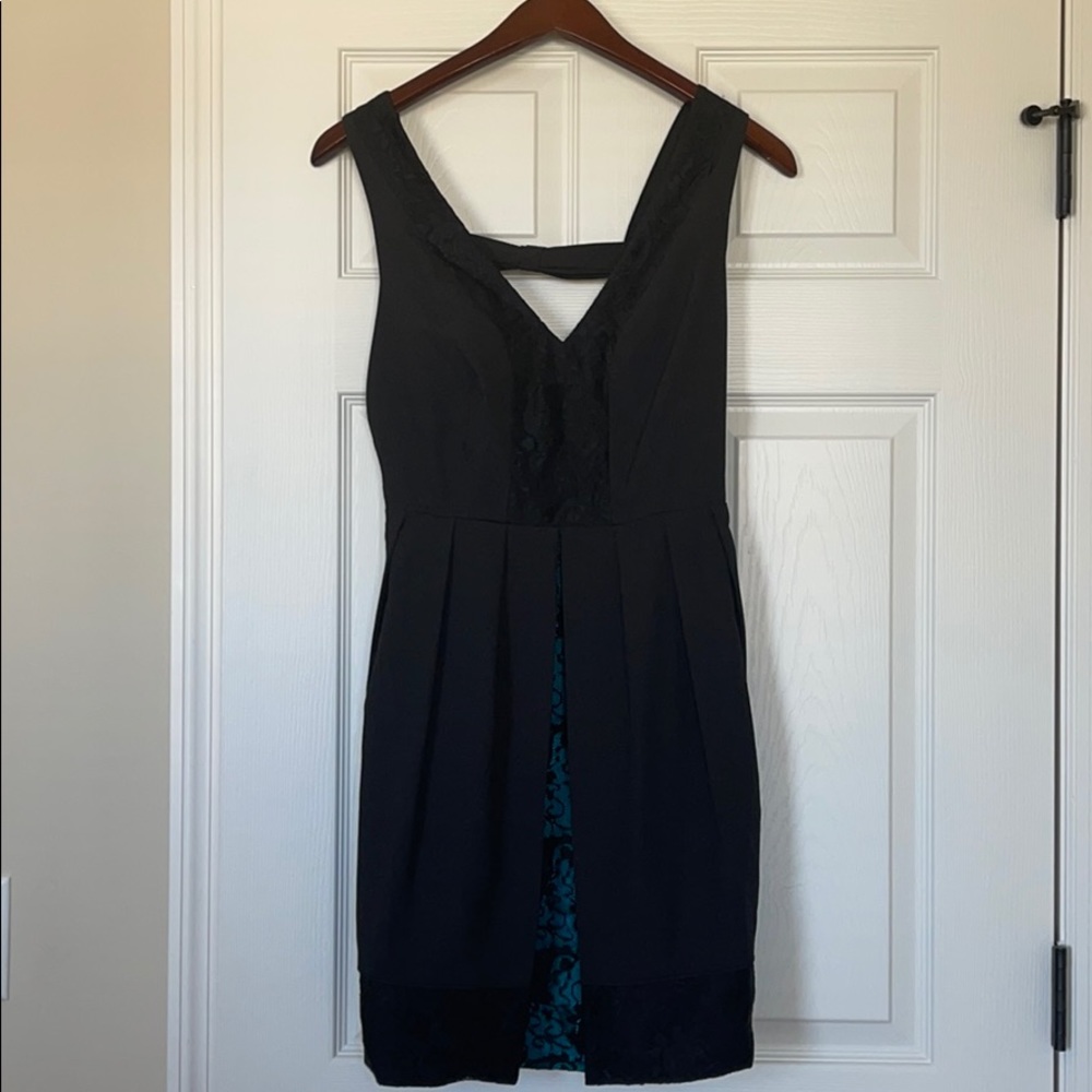 Black dress with lace detail